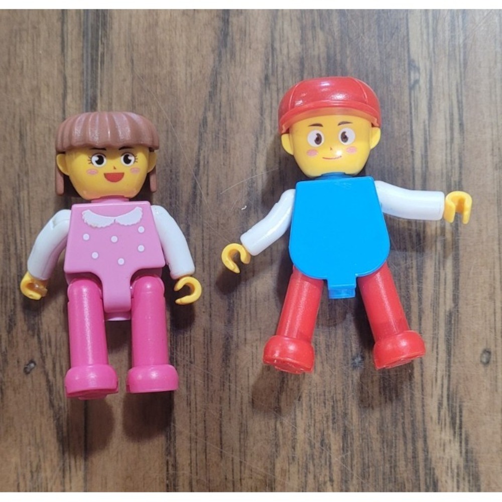 Lego Duplo Lot of 2 Figures Children Boy & Girl Brother & Sister Family Child